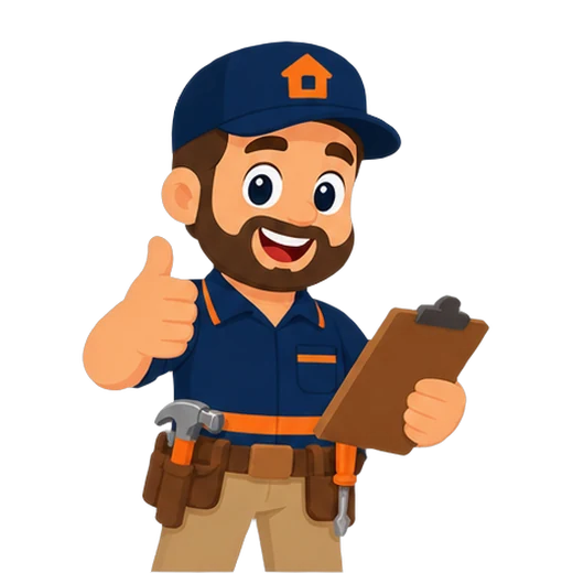 Hank the Handyman giving a thumbs up